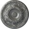 Ekena Millwork Granada Ceiling Medallion (Fits Canopies up to 7 1/8"), Hand-Painted Silver, 19"OD x 1 1/2"P CM19GASLS - alternate 1